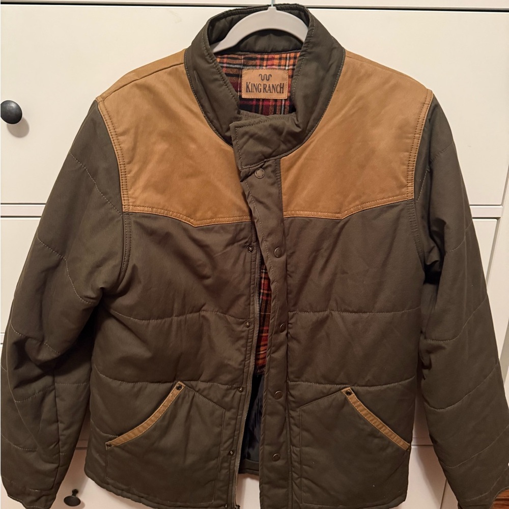 King Ranch Men’s Olive & Tan Performance Jacket